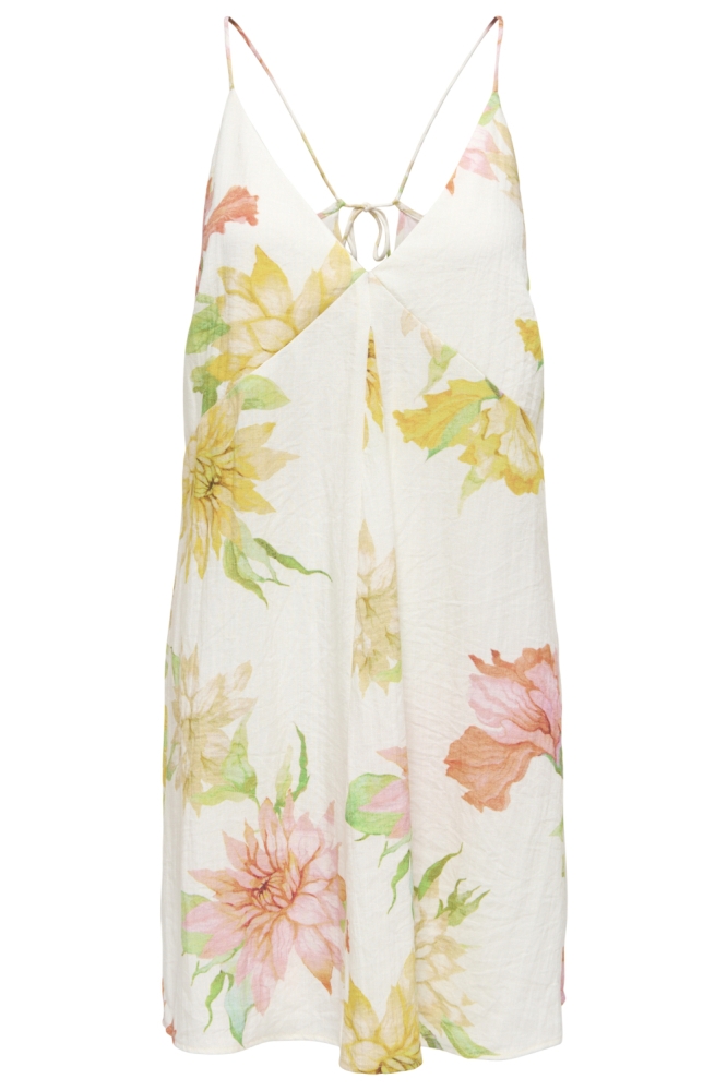 ONLOFELIA SHORT STRAP DRESS OX WVN 15370636 CLOUD DANCER/SUMMER FLORAL